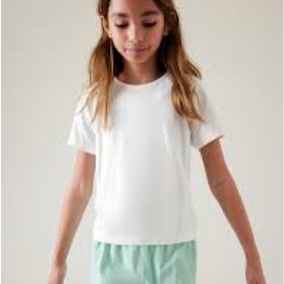NWT POWER UP MIDI TEE •T-Shirt Mi-Long Power Up• Athleta Girl (Size XXL/16) - Picture 6 of 6